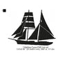 Matthew Turner Seaward Ship Silhouette Machine Embroidery Digitized Design Files