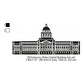 Kentucky State Capital Building Silhouette Machine Embroidery Digitized Design Files