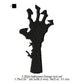 Halloween Scary Hand Shadow Symbols Silhouette Machine Embroidery Digitized Design Files