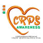 Hand CRPS Awareness Heart Machine Embroidery Digitized Design Files