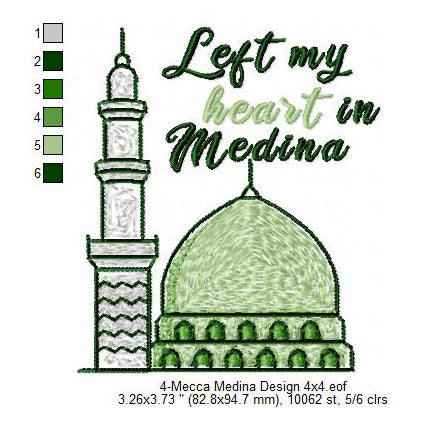 Rawdah Riyazul Jannah The Garden Masjid Al Nawabi Medina Machine Embroidery Digitized Design Files