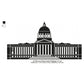 Missouri State Capitol Building Silhouette Machine Embroidery Digitized Design Files