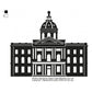 New Hampshire State Capitol Building Silhouette Machine Embroidery Digitized Design Files