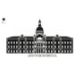 New Jersey State Capitol Building Silhouette Machine Embroidery Digitized Design Files