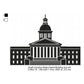 South Carolina State Capitol Building Silhouette Machine Embroidery Digitized Design Files