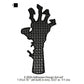 Halloween Scary Hand Shadow Symbols Silhouette Machine Embroidery Digitized Design Files