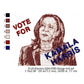 Vote For Kamala Harris Machine Embroidery Digitized Design Files