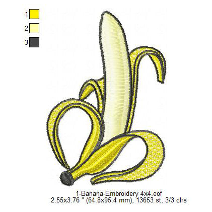 Banana Lace Swirl Pattern Patch Machine Embroidery Digitized Design Files