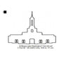 Moses Lake Washington LDS Temple Outline Machine Embroidery Digitized Design Files