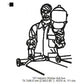 Industry Welding Worker Line Art Machine Embroidery Digitized Design Files