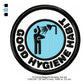 Good Hygiene Habit Awareness Badge Machine Embroidery Digitized Design Files