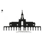 Bountiful Utah LDS Temple Silhouette Machine Embroidery Digitized Design Files