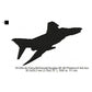 McDonnell Douglas QF-4E Phantom II Aircraft Silhouette Machine Embroidery Digitized Design Files