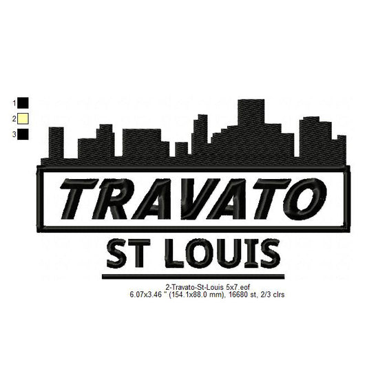 Travato St Louis Designs Machine Embroidery Digitized Design Files