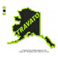 Travato Alaska State Map Designs Machine Embroidery Digitized Design Files