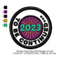 To Be Continued 2023 New Year Wishing Merit Badge Machine Embroidery Digitized Design Files