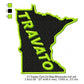 Travato Minnesota State Map Designs Machine Embroidery Digitized Design Files