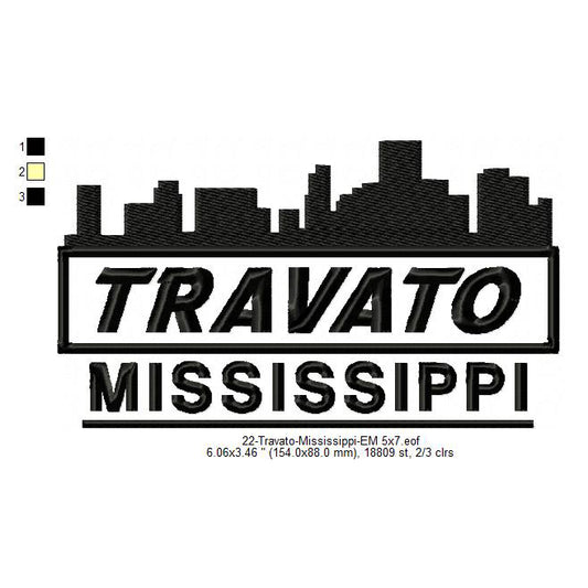 Travato Mississippi State Designs Machine Embroidery Digitized Design Files