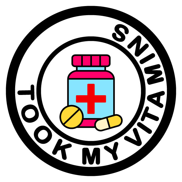 Took My Vitamins Merit Badge Screen Printing Design Files