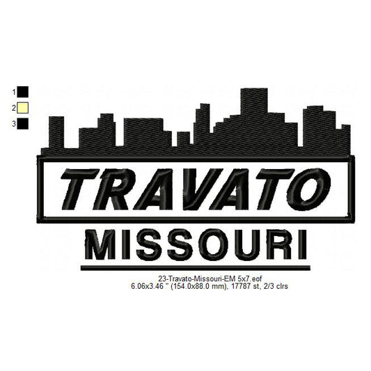 Travato Missouri State Designs Machine Embroidery Digitized Design Files