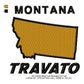 Travato Montana State Map Designs Machine Embroidery Digitized Design Files