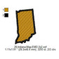 Indiana State Map Machine Embroidery Digitized Design Files