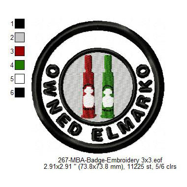 Owned Elmarko Merit Adulting Badge Machine Embroidery Digitized Design Files