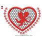 Cupid Love Swirl Symbol Valentines Day Machine Embroidery Digitized Design Files