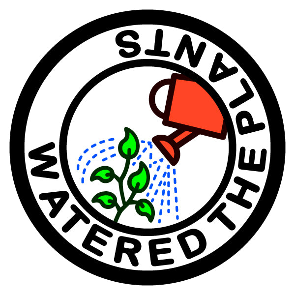 Watered The Plants Merit Badge Screen Printing Design Files