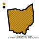 Ohio State Map Machine Embroidery Digitized Design Files