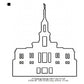 Saratoga Springs Utah LDS Temple Outline Machine Embroidery Digitized Design Files
