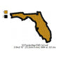 Florida State Map Machine Embroidery Digitized Design Files