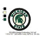 Michigan State Merit Adulting Badge Machine Embroidery Digitized Design Files