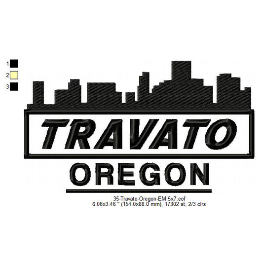 Travato Oregon State Designs Machine Embroidery Digitized Design Files