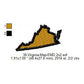 Virginia State Map Machine Embroidery Digitized Design Files