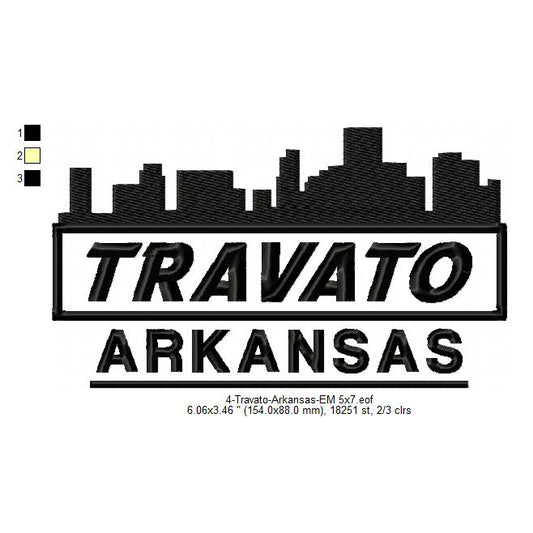 Travato Arkansas State Designs Machine Embroidery Digitized Design Files