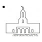 Newport Beach California LDS Temple Outline Machine Embroidery Digitized Design Files