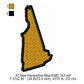 New Hampshire State Map Machine Embroidery Digitized Design Files