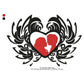 Propose Rose Heart Valentines Day Machine Embroidery Digitized Design Files