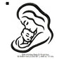 Mother Care For New Born Baby Toddler Line Art Machine Embroidery Digitized Design Files