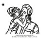 Kid Child Toddler Kissing Father's Day Line Art Machine Embroidery Digitized Design Files