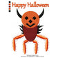 Halloween Spider Like Monster Machine Embroidery Digitized Design Files