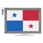 Panama Flag Panamanians Machine Embroidery Digitized Design Files | Dst | Pes | Hus | VP3