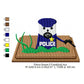 Police Smore Marshmallow Cartoon Machine Embroidery Digitized Design Files